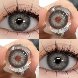 EYESHARE 2pcs Popular contact  BEAUTYEYE Black Korean Natural 14.0mm~14.5mm with case 6 months