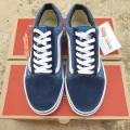 Vans Old Skool Navy Original รองเท้าผ้าใบ แวนส์ สีน้ำเงินนาวี่ คลาสสิค. 