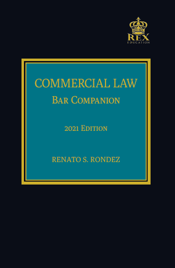 Commercial Law Bar Companion by Atty. Renato Rondez (Cloth Bound ...