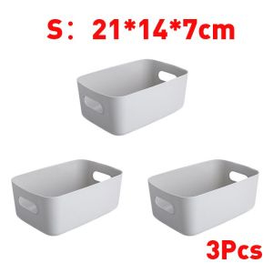 17 MILE 3Pcs Multifunctional Storage Box Office Desktop Organizer File Snack Makeup Storage Basket Organizer
