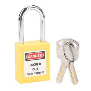 Steel Shackle 38mm Lockout Padlock with Key for Industry Home Insulation Safety Engineering