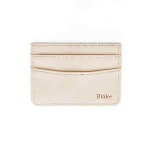 Personalised Leather Card Holder Customised Cardholder Gift Embossed Name Birthday Farewell Gifts