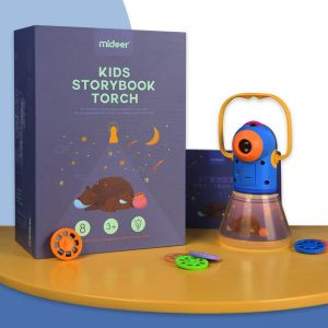 kids storybook torch small night light early education toys kids baby birthday gifts for boys girls Torch & Lamp Mideer