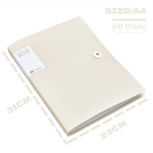 Long Size/A4 Paper Organizer Clear Book Long File Folder Organizer Long Presentation Book 30/60/80/100Pages