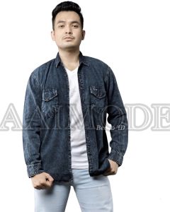 Kemeja Wash Lengan Pendek | Kemeja Jeans | Kemeja Fashion Pria Premium | Kemeja Jeans Kasual | Kemeja Denim