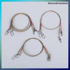 Snowdreamer Dây thép 2 cái bộ dây titan chống cắn với dây câu cá phía trước