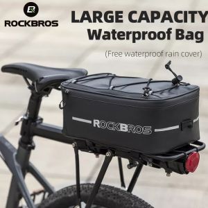 【Arrive In 3 Days】ROCKBROS Bicycle Bags Waterproof 6L/9L Cycling Travel Trunk Bag Seat Saddle Pannier MTB Electric Bike Reflective Luggage Carrier