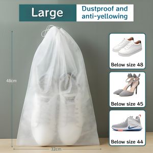 10/20PCS Shoe Storage Bag Shoe Cover Dustproof Artifact Sun Shoe Anti-yellow Bag Household Non-woven Fabric Shoe Bag