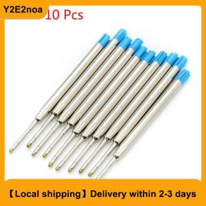 【Local shipping】 10 Pcs blue ink parker style standard 1.0mm ballpoint pen refills nib medium