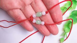 Direct sales from the manufacturer popular at street stalls 8 Beads 1.5mm Jade pendant crystal agate luminous bead small pendant round bead chain gold inlaid with jade