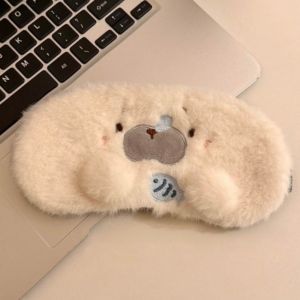 BEAUTYLADIES Stretchy Plush Seal Eye  Soft Cute Eye Shade Fashion Block Light Cartoon Eye Covers Sleeping