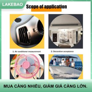 【LAKEBAO】 Gió không khí tốc độ quy mô chính xác đo tốc độ gió và nhiệt độ kỹ thuật số máy đo gió túi thông minh máy đo gió