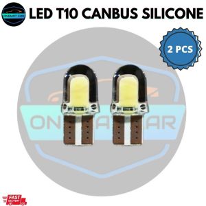 LED T10 194 168 W5W COB 8SMD CANBUS Silicone Bright White License Light Bulbs 12V [2PCS]