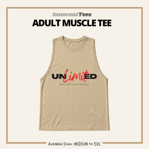 [INNOCENTTEES] ADULT MUSCLE TEE GYM SANDO II ADULT MEDIUM TO 5XL