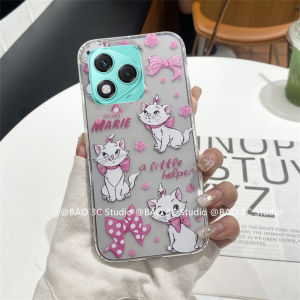 New Phone Case Honor 400 Lite Honor X9C Smart X8C X6b X6a X8a X7a 4G 5G Hot Pink Cute Fashion Mary Cat Crayon Shin-chan Casing Transparent Ultra-thin Back Cover 2025