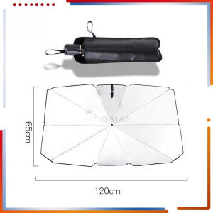 ม่านบังแดดในรถ ที่บังแดดในรถยนต์ ม่านบังแดดรถยนต์ กันแดด แถมกระเป๋าหนัง จัดเก็บง่าย มี 2 ขนาด กันน้ำและกันแดด ทนความร้อน