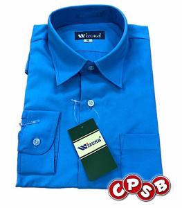 Wizuka Secondary School Blue Shirt Long Sleeve (No Iron Needed)