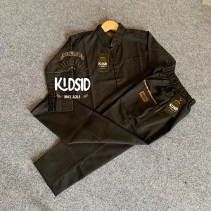 Setelan kemeja anak laki-laki lengan panjang & celana chinos panjang umur 1-14 Tahun - Baju Setelan Anak Fashion Kids Casual Catton FormL