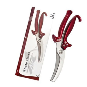 All Steel Whale Shark Multi Purpose Scissors For Cutting Chicken Bones Hard And Durable Multi Purpose Scissors