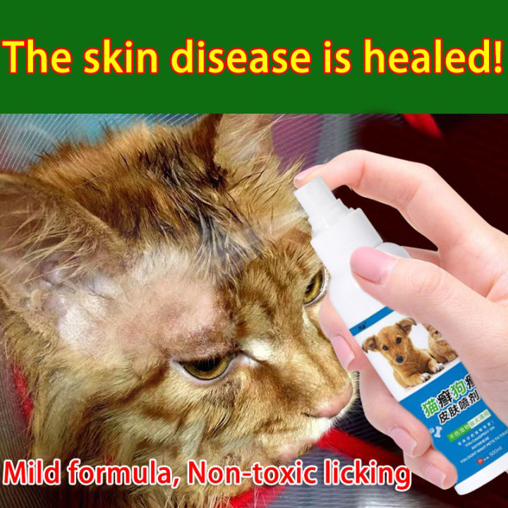 100ml Pet Skin Diseases Treatment Spray for Cat and Dog Pet Anti