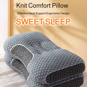 Spa massage pillow Neck-protecting pillow with a non-slumping core Shaped pillow Cervical support Relieves cervical discomfort