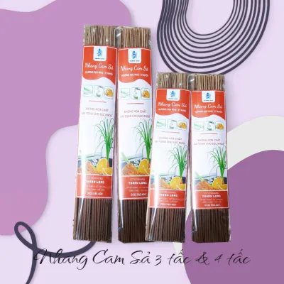 Nhang tép 50 cây Khuynh Diệp Quế Cam Sả 3 tấc 4 tấc Hương thơm từ lá cây thiên nhiên