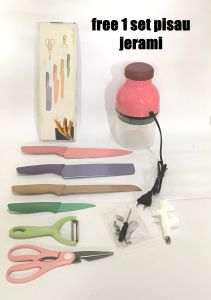 Blender Capsule Cutter Quatre/Blender Bentuk Kapsul Serbaguna 600 ML Free 1 Set Pisau Jerami