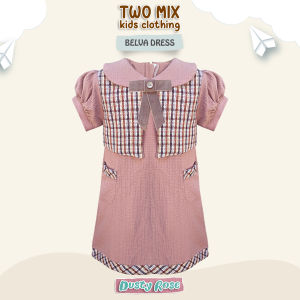 Two Mix - Belva Dress Anak Perempuan Lucu - Baju Anak Cewek 1-12 Tahun 4391