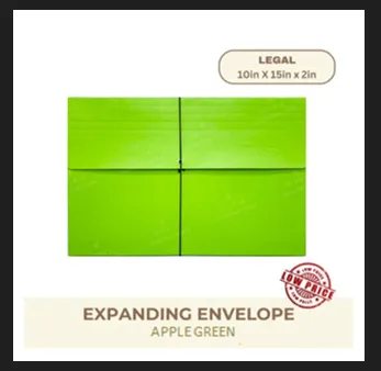 Colored Expanded Envelope with Garter Long Size For Files