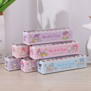 COD WASHI TAPE ROLL MOTIF SANRIO LUCU KAWAII 1 SET ISI 10 PCS