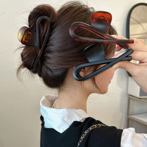 Vintage Acrylic Crab Hair Clip for Women Matte Trendy Claw Clips Hair Accessories Girls Hairpin