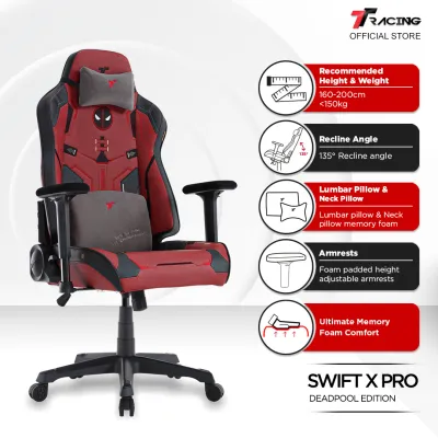 TTRacing Swift X Pro Gaming Chair Ergonomic Office Chair - 2 Years Official Warranty