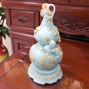 High-end Jinlan Bingyu Zhaocai Town House Gourd Ornament
