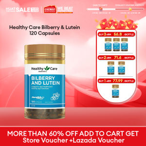 Healthy Care Bilberry Lutein 120 Capsules Maintain Healthy Eyesight Aid Eye Adaption to Variations in Light Intensity and Night Vision Chemist Warehouse