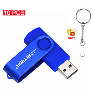 JASTER 10PCS ขายส่ง พลาสติกหมุนได้ USB แฟลชไดร์ฟ128GB ฟรีโลโก้ที่กำหนดเองหน่วยความจำ 64GB สีขาวไดรฟ์ปากกากันน้ำ 32GB เลเซอร์แกะสลักขายส่งการจัดเก็บข้อมูลภายนอก 16GB แตกหลักฐานการ์ดหน่วยความจำ 8GB สี USB หน่วยความจำ 4GB