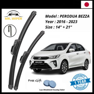 🔥MR WIPER🔥 PERODUA BEZZA (2016-2024) MR WIPER JAPAN TECHNOLOGY WIPER BLADE WINDSCREEN WIPER