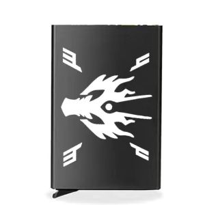 Anti-theft ID Credit Card Holder Porte Carte Thin Aluminium Metal Wallets Pocket Case Bank Women Men Credit Card Box