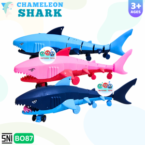 MM Mainan Ikan Hiu Chameleon Musik Jalan BO87