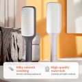 Self Cleaning Hair Brushes, Retractable Hair Brush, Easy Clean Hair Brush with Retractable Bristles, Anti Static Massage Comb Brush for Effortless Hair Removal and Cleaning (Grey). 