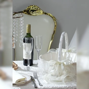 Lụa trang trí như giỏ Ribbon giỏ với ren Bowknot lý tưởng cho các nghi lễ đám cưới đáng yêu decors