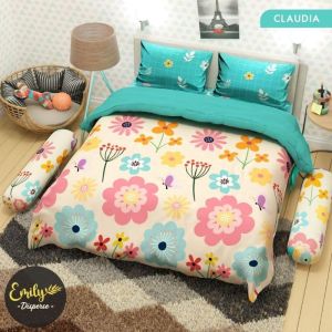 PANGESTU - sprei seprai motif karakter modern set bantal guling singe double terbaru murah meriah