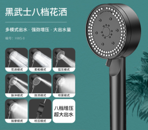 High Pressure Shower Head Adjustable Shower Multifunction Water Spray Nozzle Massage Shower Bathroom