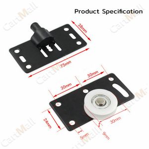 Closet Durable Hanging Concave Pulley Caster Wardrobe Cabinet Cabinet Sliding Door Roller