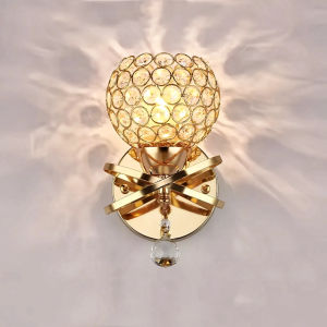 Lampu Dinding Minimalis Kristal Gaya Modern Dekorasi Rumah Wall lamp E27 Lampu dinding kristal