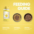 Luscious Recipe Freeze Dried Pure Egg Yolk Powder Appetite Booster Organic Meal Toppers For Dogs & Cats. 