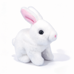 PENTU Wag Tail Interactive Rabbit Toys Sound And Action Lifelike Simulation Stuffed Rabbit Doll Bunny Walking Wiggle Ears Electric Bunny Plush Birthday Gifts