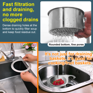 Sink Rack Smooth and Burr-free Draining Rack Drainage Function Applicable Scenes Detachable
