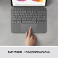 Logitech Combo Touch Keyboard Case Backlit untuk iPad Air. 