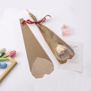 Plastik Bunga Mawar 1 Tangkai Wrapping Plastik Mini Buket Plastik Bungkus Bunga SF01