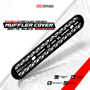 MOKOTO ELITE CLICK V2 V3 V4 MUFFLER COVER STAINLESS 304 / BLACK EXHAUST PIPE COVER FOR HONDA CLICK V2/V3/V4 MOTORCYCLE